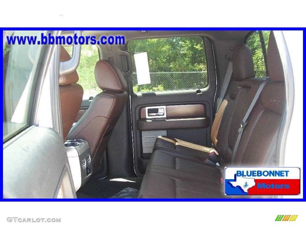 2010 F150 Platinum SuperCrew - Ingot Silver Metallic / Sienna Brown Leather/Black photo #8