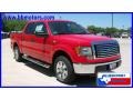 2010 Vermillion Red Ford F150 XLT SuperCrew  photo #3