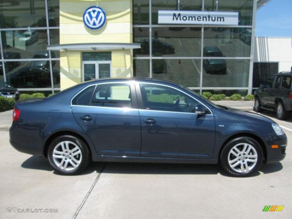 2006 Jetta TDI Sedan - Blue Graphite Metallic / Pure Beige photo #1