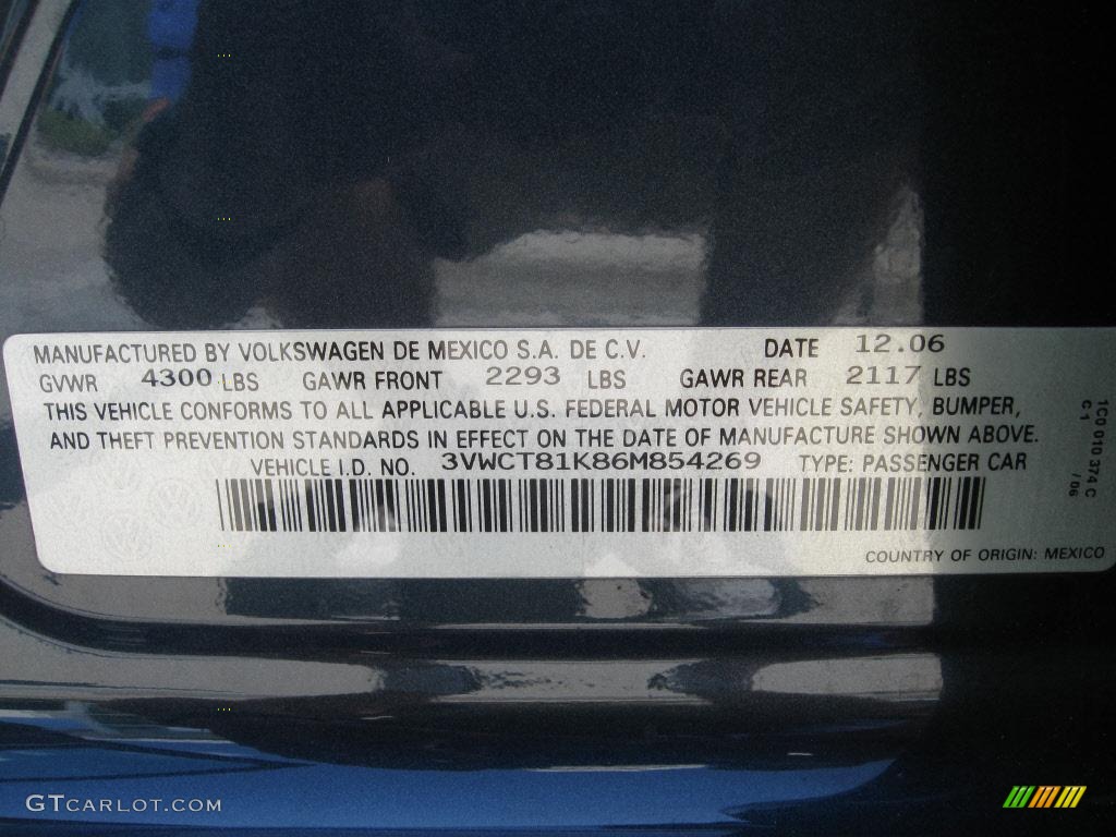 2006 Jetta TDI Sedan - Blue Graphite Metallic / Pure Beige photo #34