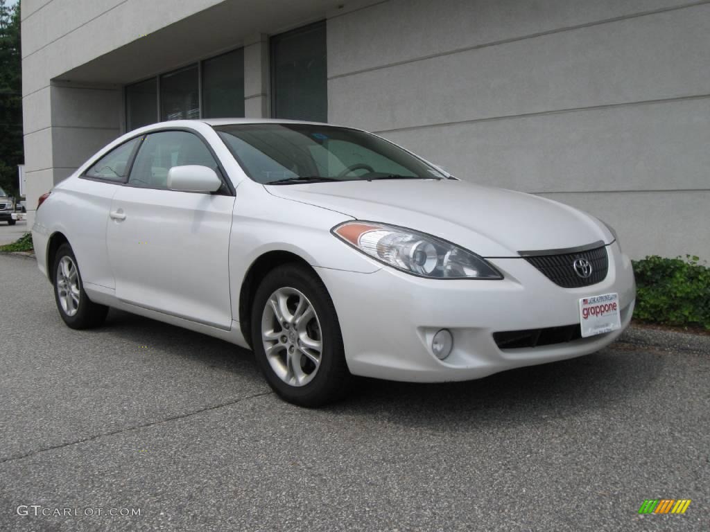 2006 Solara SE Coupe - Arctic Frost Pearl / Ivory photo #1