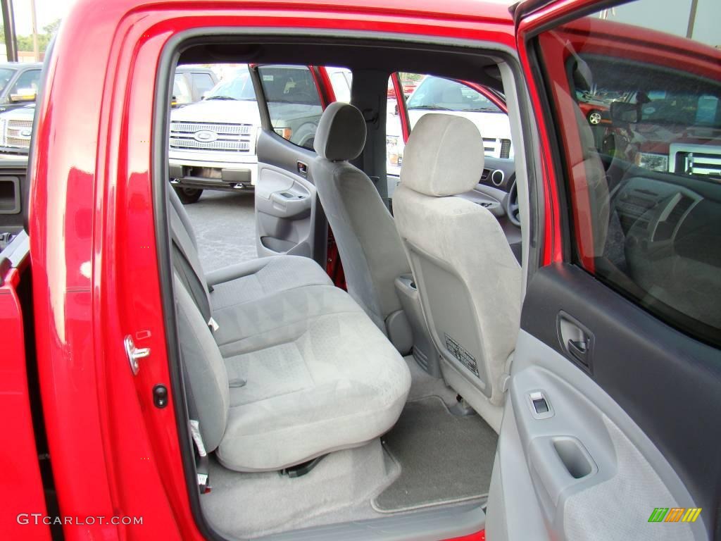 2007 Tacoma V6 SR5 PreRunner Double Cab - Radiant Red / Graphite Gray photo #11