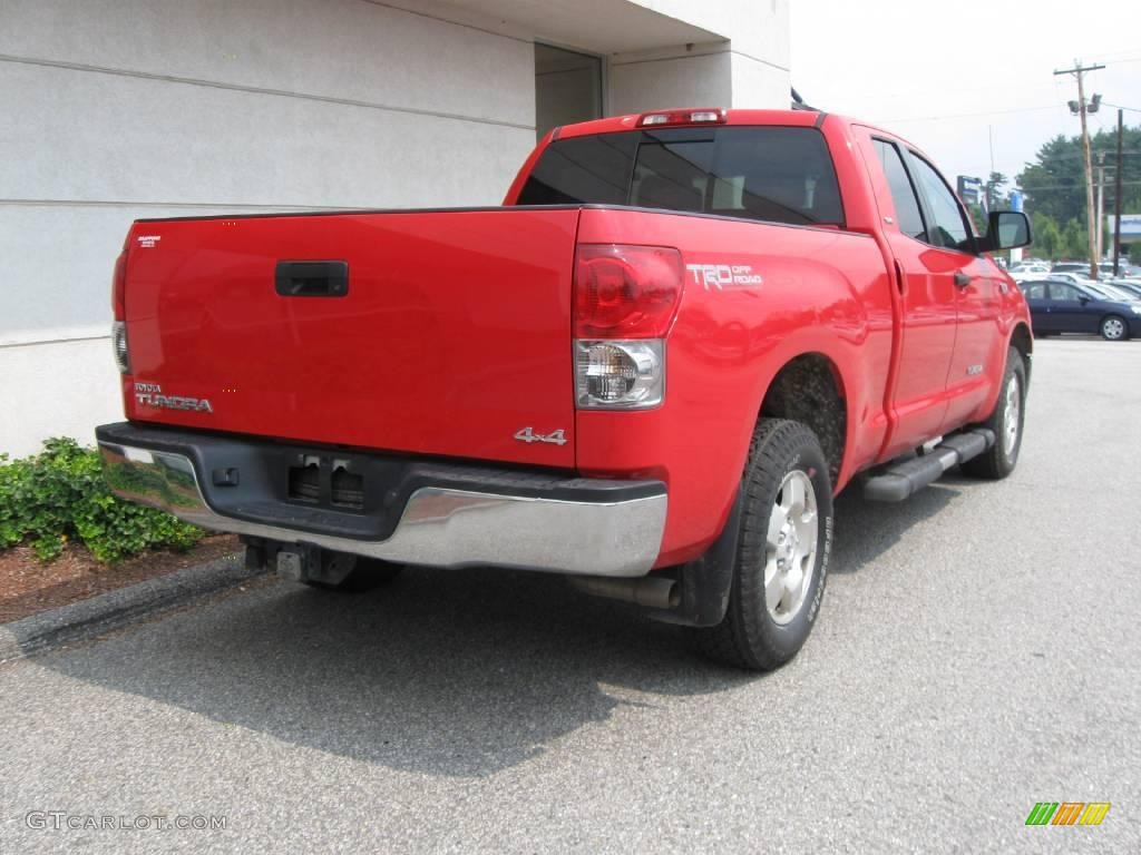 2007 Tundra SR5 TRD Double Cab 4x4 - Radiant Red / Graphite Gray photo #3