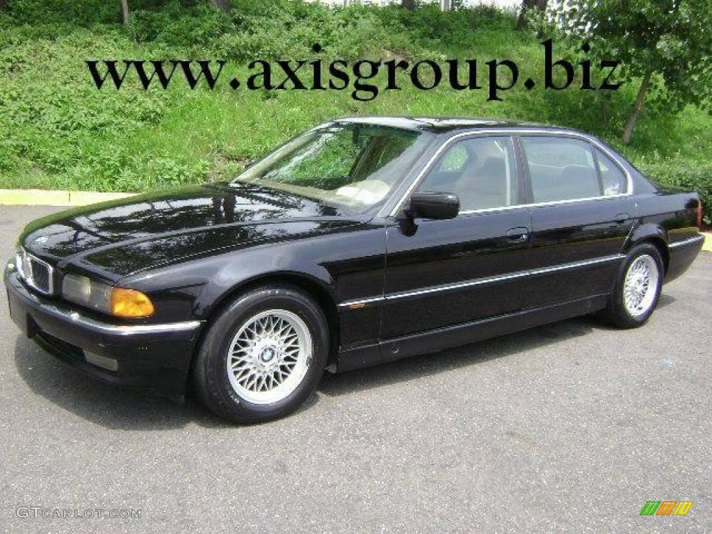 1995 7 Series 740iL Sedan - Jet Black / Beige photo #1