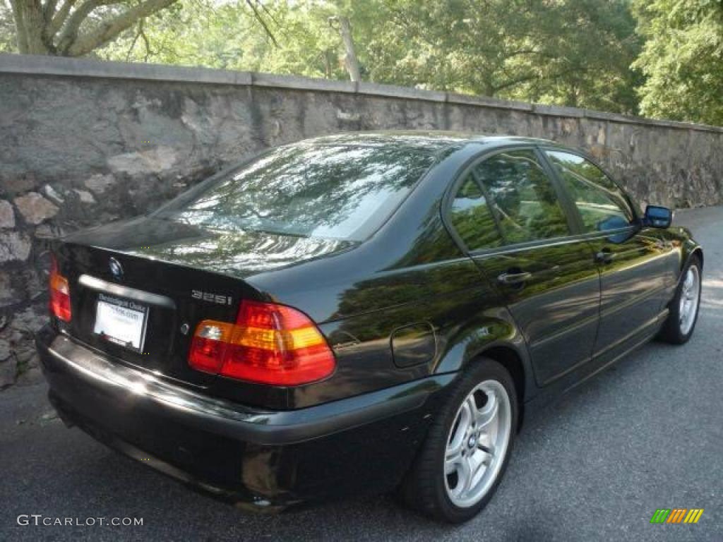 2003 3 Series 325i Sedan - Jet Black / Sand photo #4