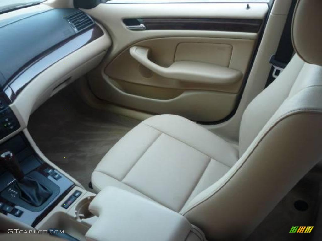 2003 3 Series 325i Sedan - Jet Black / Sand photo #10