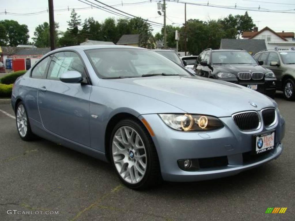 2009 3 Series 328i Coupe - Blue Water Metallic / Grey Dakota Leather photo #2