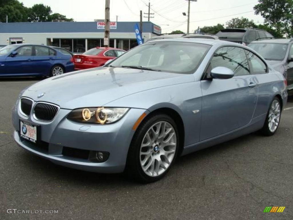 2009 3 Series 328i Coupe - Blue Water Metallic / Grey Dakota Leather photo #4