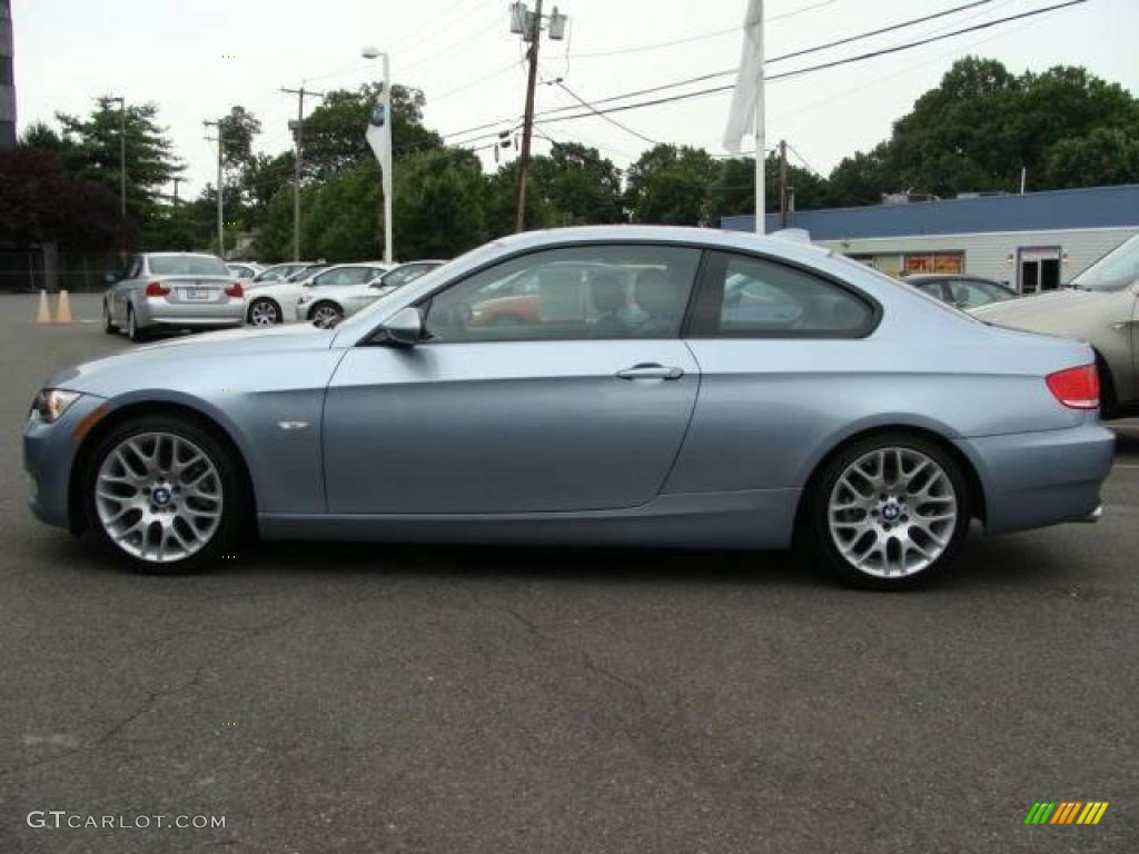 2009 3 Series 328i Coupe - Blue Water Metallic / Grey Dakota Leather photo #5