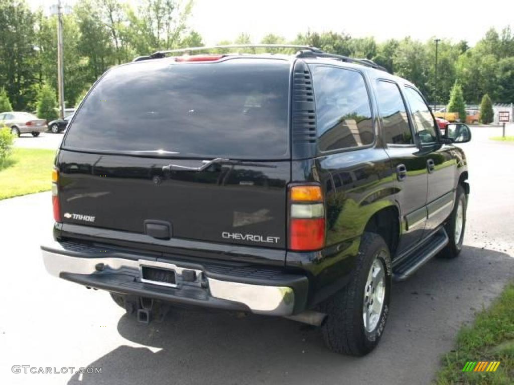 2004 Tahoe LS 4x4 - Black / Tan/Neutral photo #4