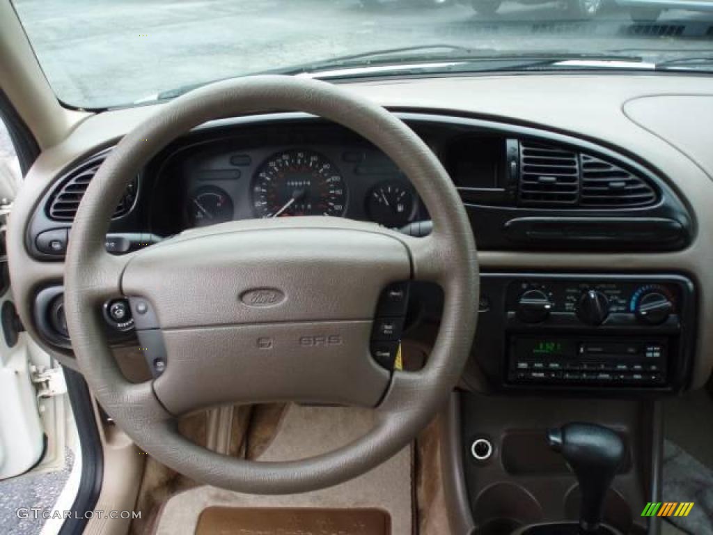 1999 Contour SE - Vibrant White / Medium Dark Prairie Tan photo #9