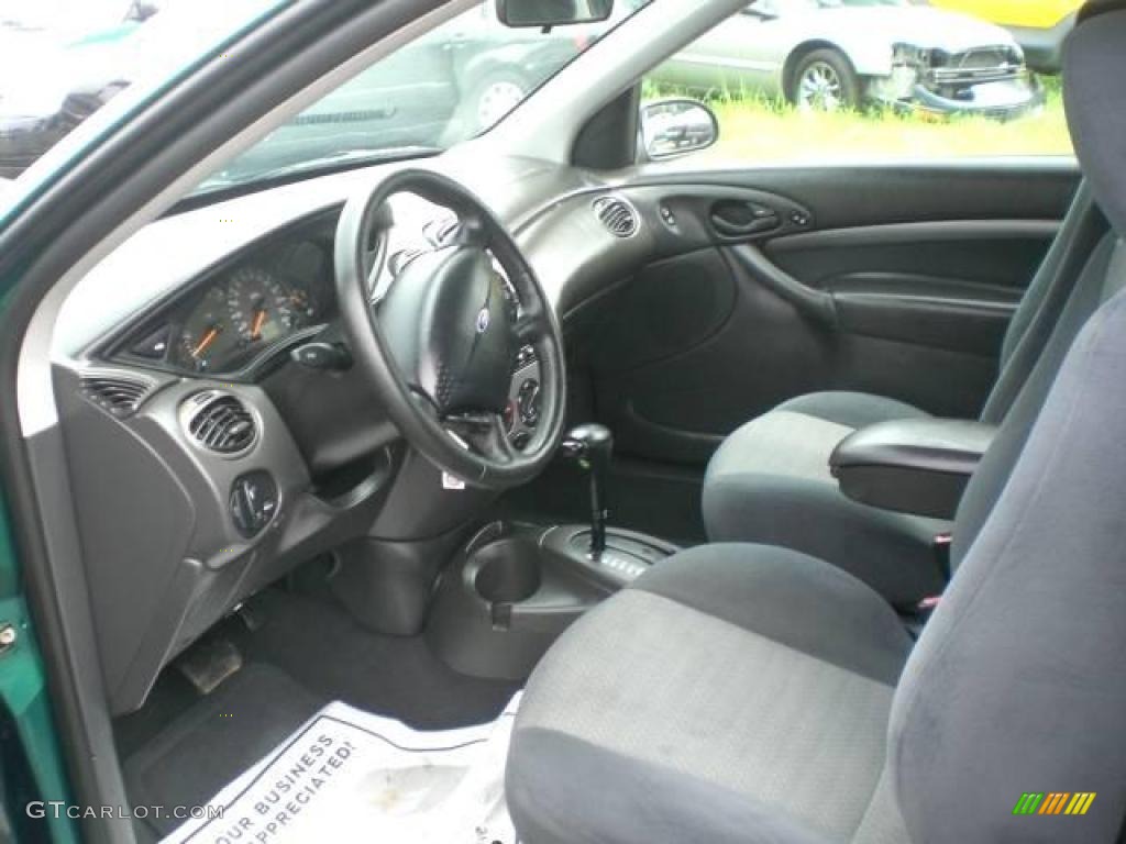 2001 Focus ZX3 Coupe - Rainforest Green Metallic / Medium Graphite Grey photo #9