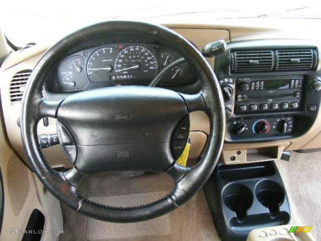 2000 Ranger XLT SuperCab 4x4 - Mandarin Gold Metallic / Medium Prairie Tan photo #16