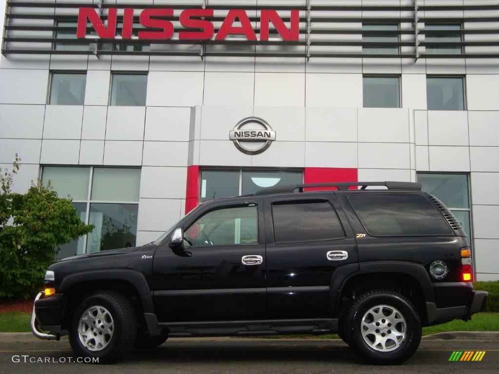 2004 Tahoe Z71 4x4 - Black / Tan/Neutral photo #8