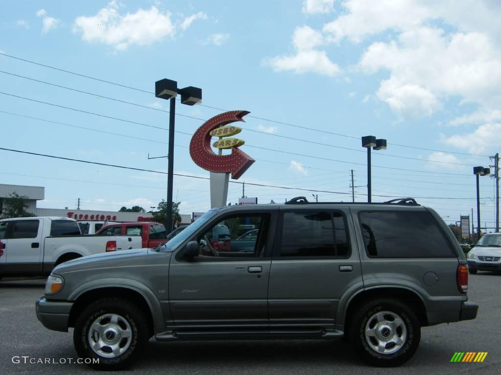 1999 Explorer Limited 4x4 - Spruce Green Metallic / Medium Prairie Tan photo #2
