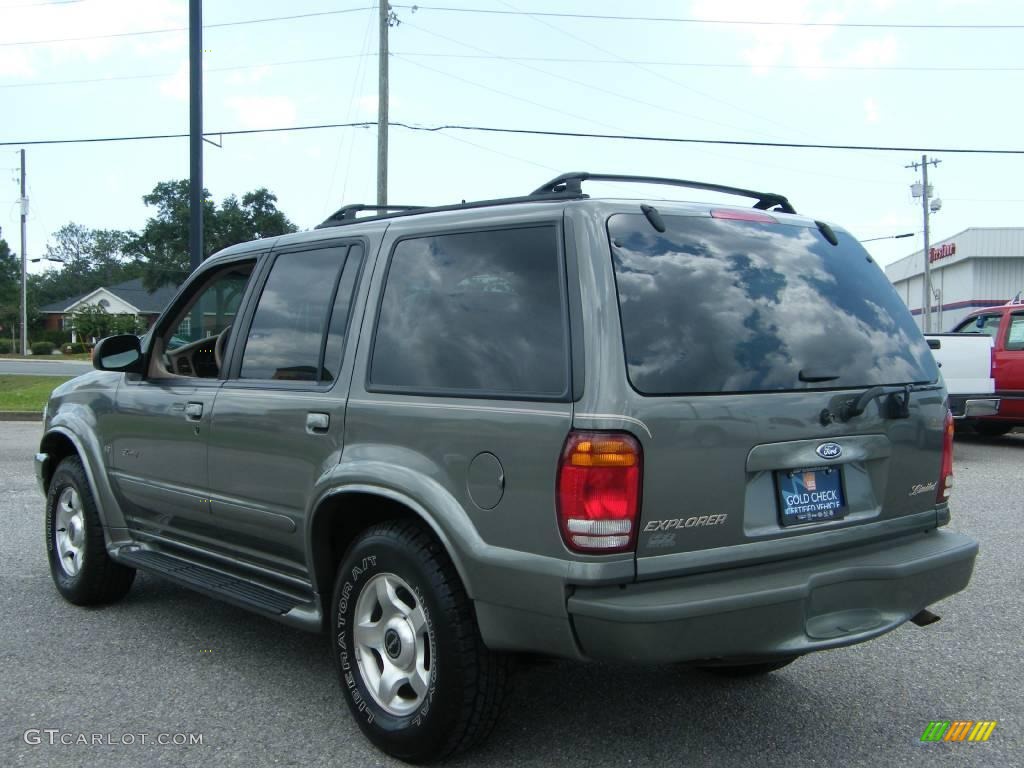 1999 Explorer Limited 4x4 - Spruce Green Metallic / Medium Prairie Tan photo #3
