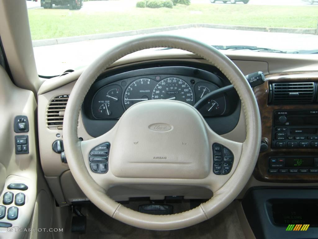 1999 Explorer Limited 4x4 - Spruce Green Metallic / Medium Prairie Tan photo #19