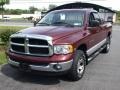 2003 Dark Garnet Red Pearl Dodge Ram 1500 SLT Quad Cab 4x4  photo #2