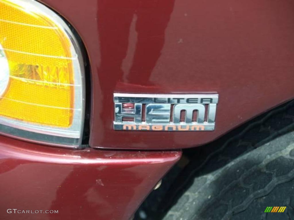 2003 Ram 1500 SLT Quad Cab 4x4 - Dark Garnet Red Pearl / Dark Slate Gray photo #8