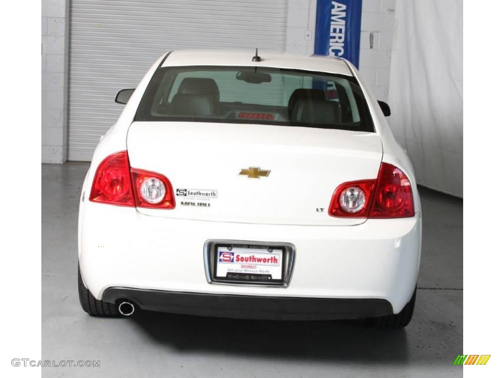 2008 Malibu LT Sedan - White / Ebony photo #3