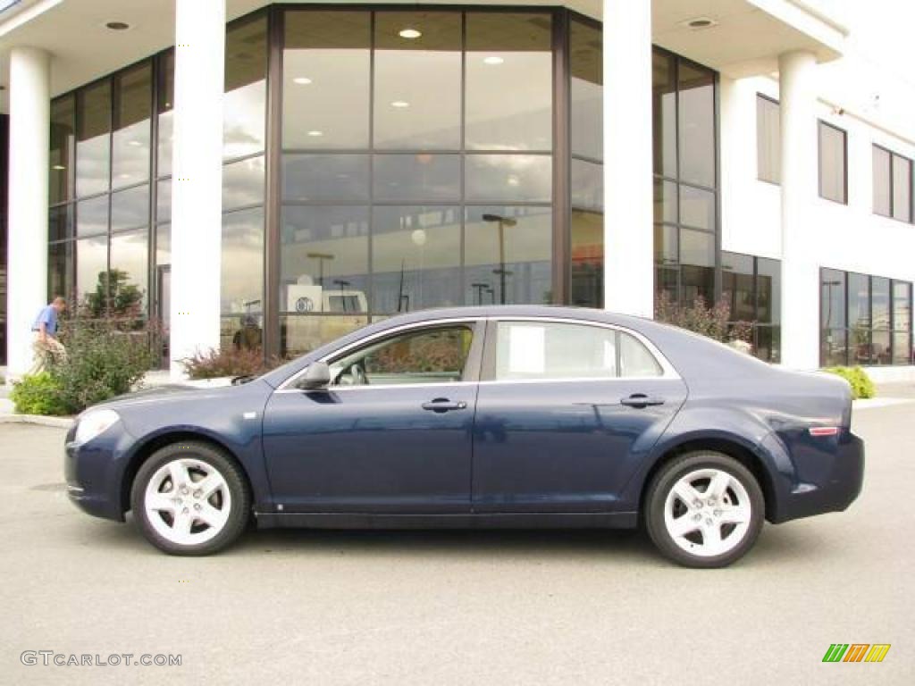2008 Malibu LS Sedan - Imperial Blue Metallic / Titanium Gray photo #1