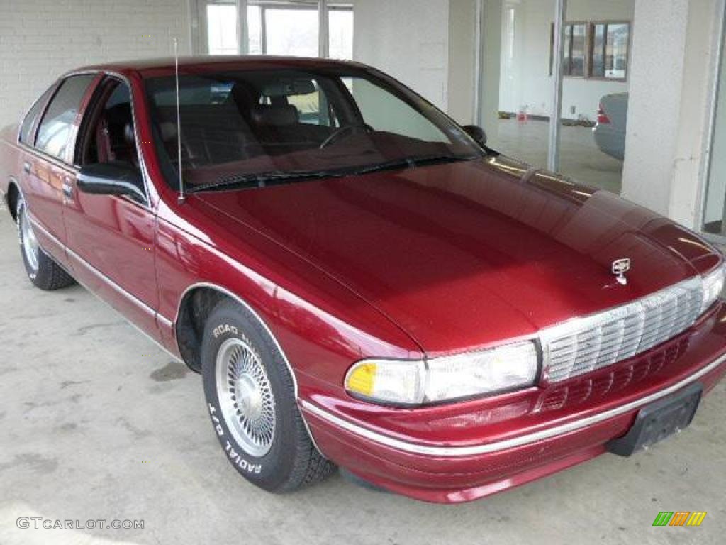 1996 Caprice Classic Sedan - Dark Cherry Metallic / Burgundy Red photo #1