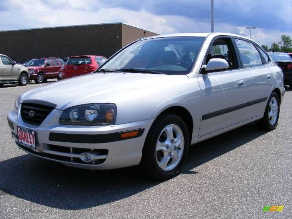 2004 Elantra GT Hatchback - Sterling Silver / Dark Gray photo #1