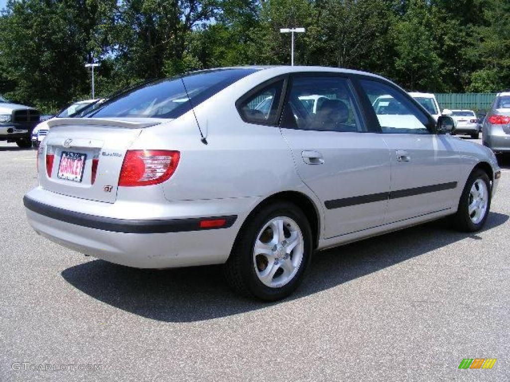 2004 Elantra GT Hatchback - Sterling Silver / Dark Gray photo #5