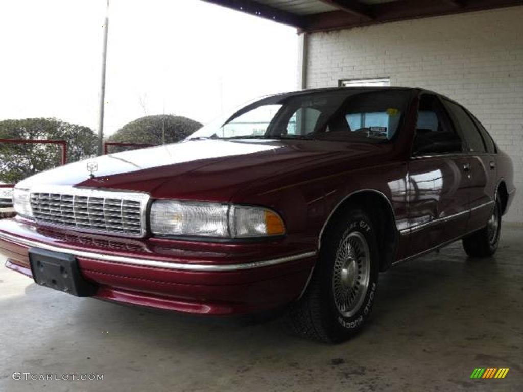 1996 Caprice Classic Sedan - Dark Cherry Metallic / Burgundy Red photo #3