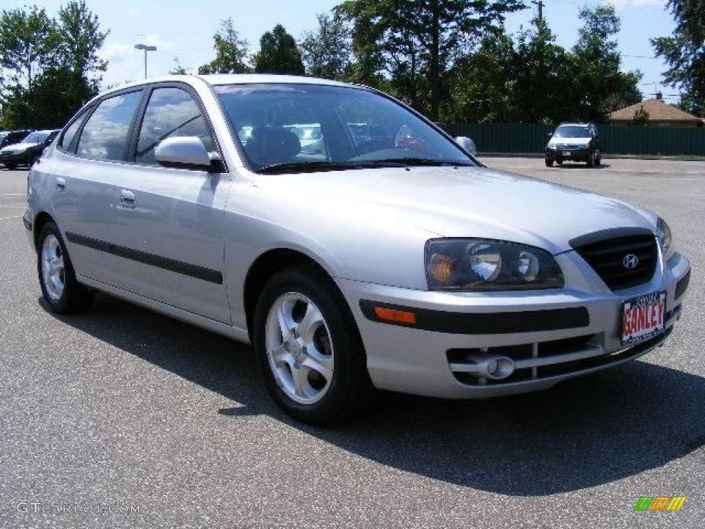 2004 Elantra GT Hatchback - Sterling Silver / Dark Gray photo #7