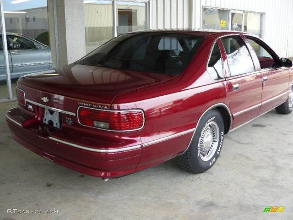 1996 Caprice Classic Sedan - Dark Cherry Metallic / Burgundy Red photo #4