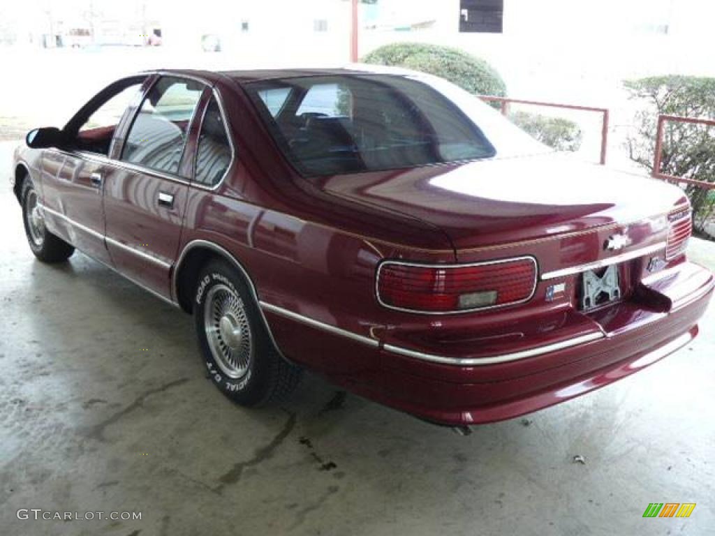 1996 Caprice Classic Sedan - Dark Cherry Metallic / Burgundy Red photo #5