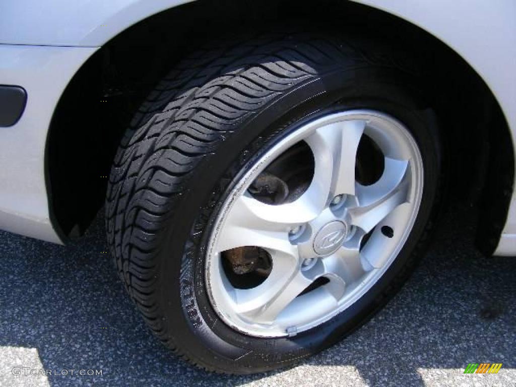 2004 Elantra GT Hatchback - Sterling Silver / Dark Gray photo #23