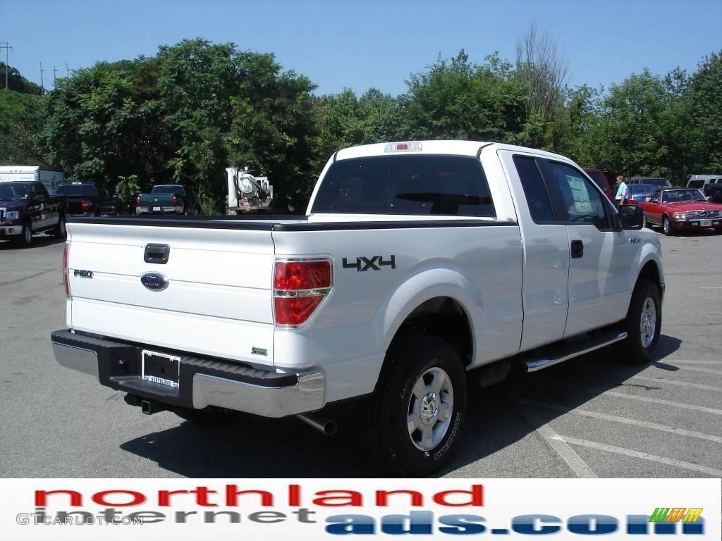 2010 F150 XLT SuperCab 4x4 - Oxford White / Medium Stone photo #6