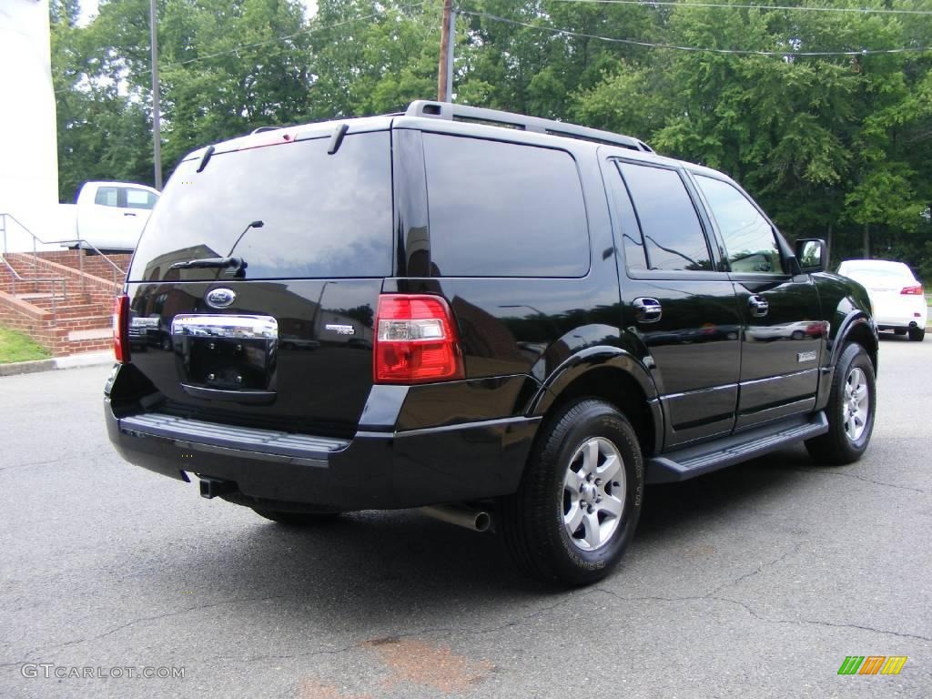 2008 Expedition XLT 4x4 - Black / Camel photo #3