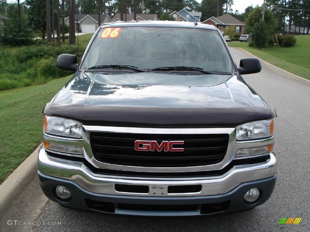 2006 Sierra 1500 SLE Crew Cab - Stealth Gray Metallic / Dark Pewter photo #2