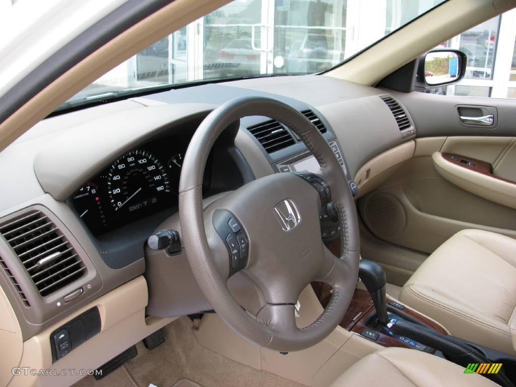 2007 Accord EX-L Sedan - Taffeta White / Ivory photo #13