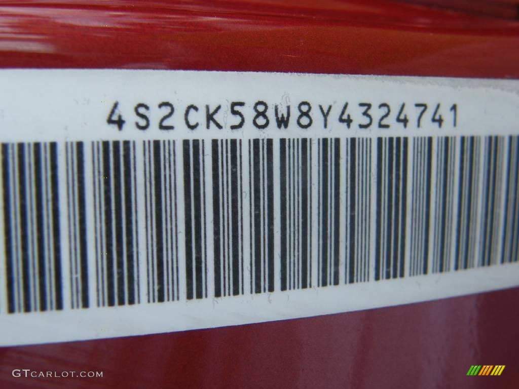2000 Rodeo LS - Palazzo Red Mica / Beige photo #29
