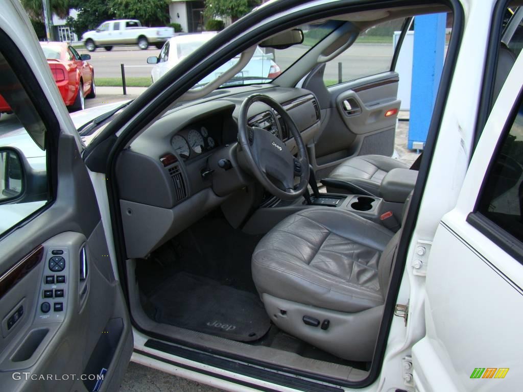 2002 Grand Cherokee Limited 4x4 - Stone White / Dark Slate Gray photo #7