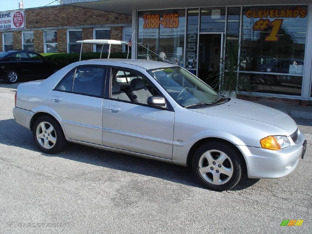 2000 Protege ES - Highlight Silver Metallic / Gray photo #4