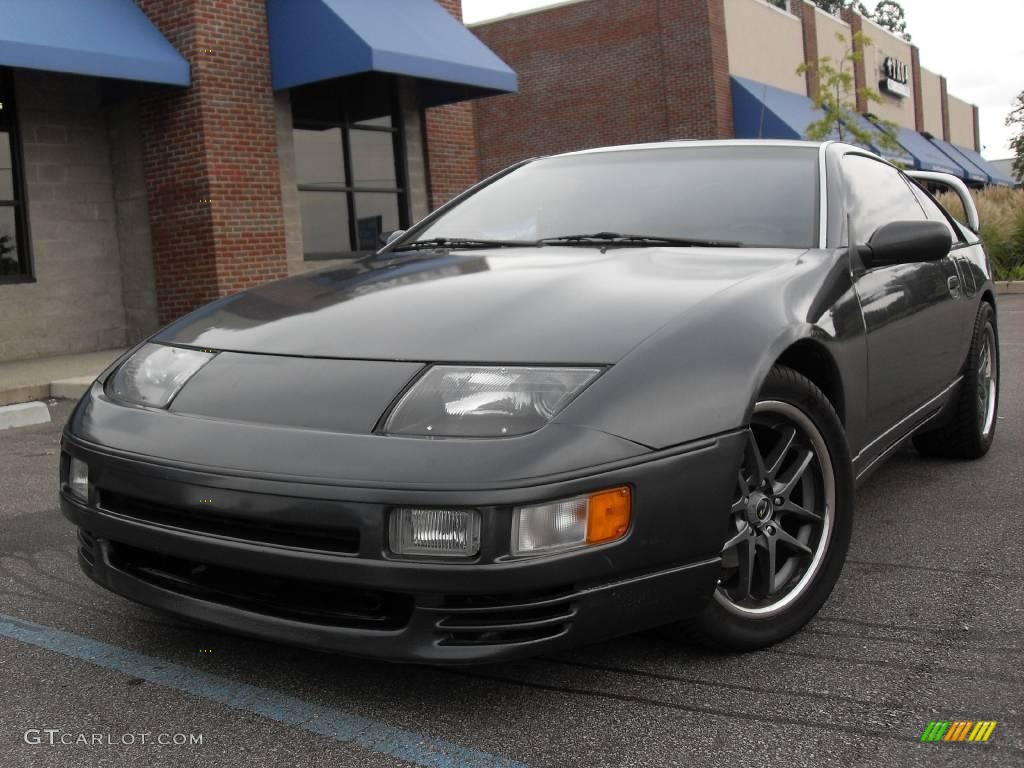 Charcoal Black Pearl 1990 Nissan 300ZX GS Exterior Photo #15659478