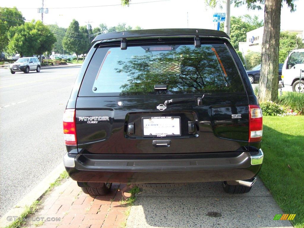 1999 Pathfinder SE Limited 4x4 - Super Black / Gray photo #6