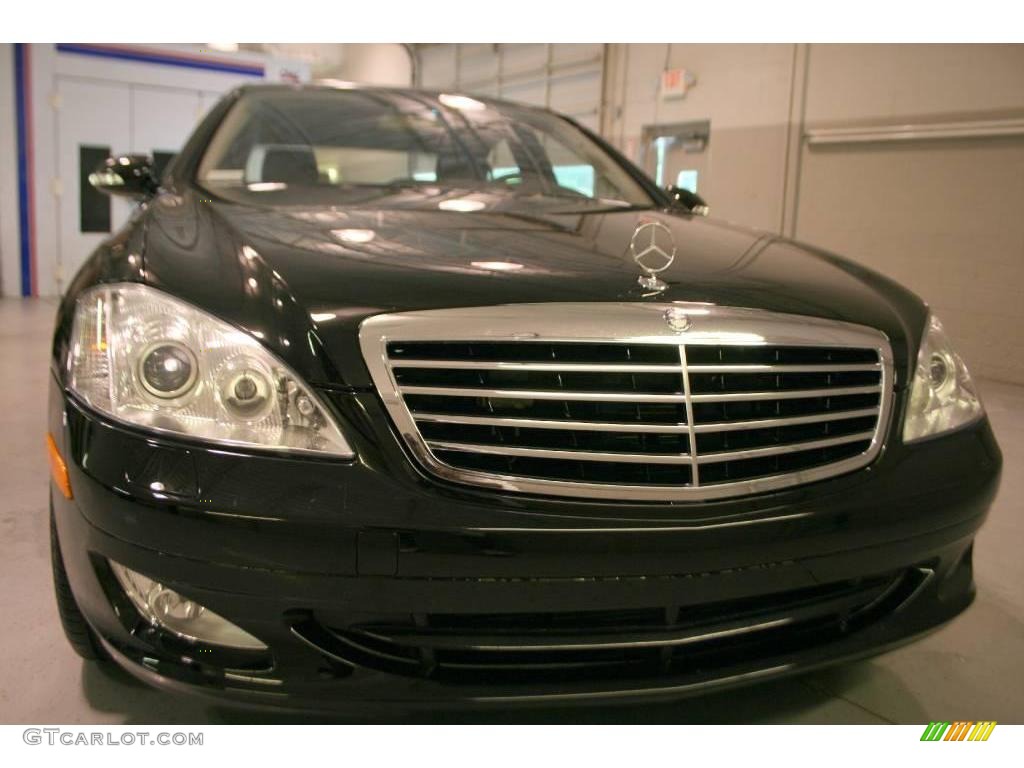 2008 S 550 Sedan - Black / Black photo #1