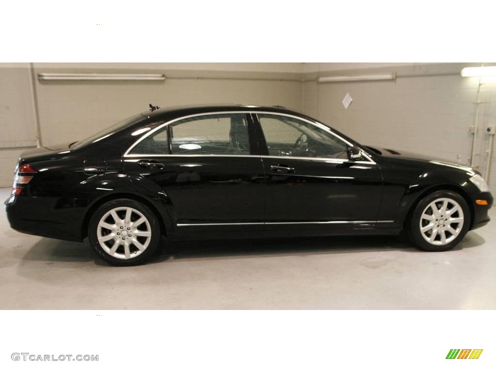 2008 S 550 Sedan - Black / Black photo #3