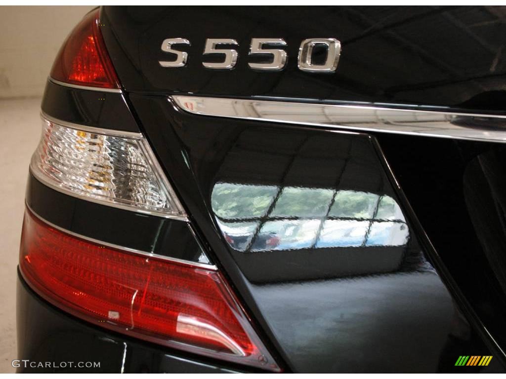2008 S 550 Sedan - Black / Black photo #58