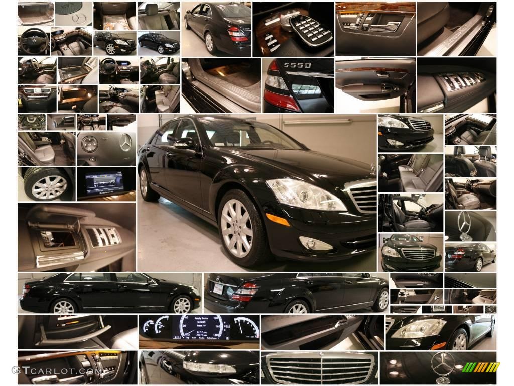 2008 S 550 Sedan - Black / Black photo #60