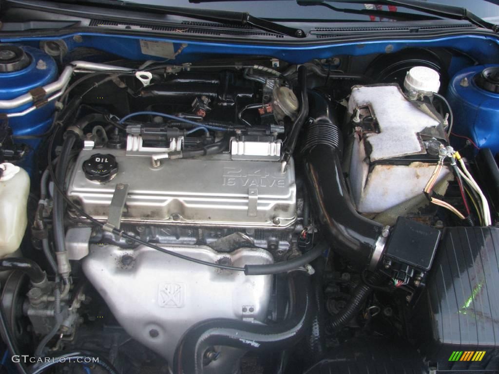2002 Eclipse RS Coupe - Chrome Blue Pearl / Black photo #12