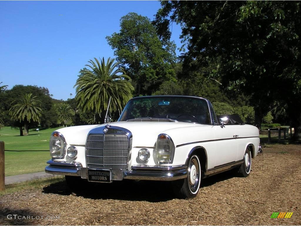 1968 S Class 280SE Cabriolet - White / Black photo #1
