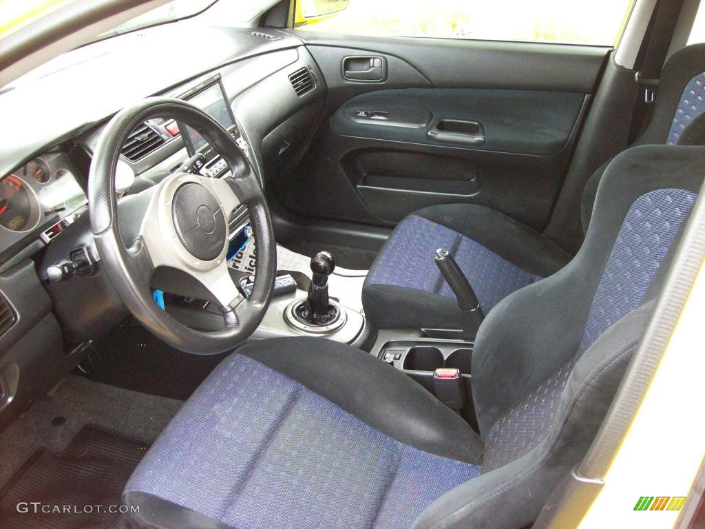 2003 Lancer Evolution VIII - Lightning Yellow / Black/Blue photo #8