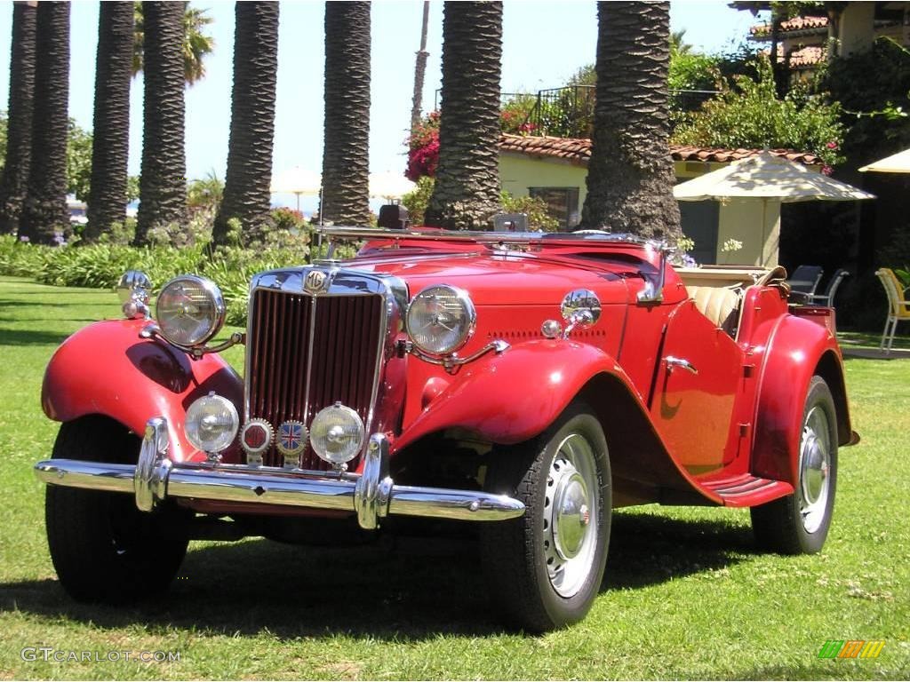 MG Red 1952 MG TD Roadster Exterior Photo #15661786